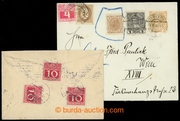 218467 - 1908 letter from Vienna with mixed franking 1904 + 1908, 3h 