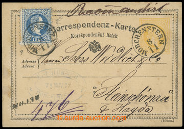 218472 - 1871 KL Ferch.4, německo- český žlutásek s DR MORCHENST