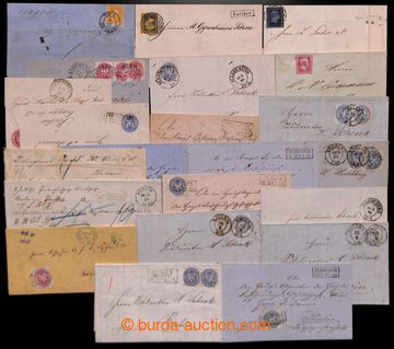 218479 - 1857-1861 [COLLECTIONS]  selection of 21 letters, i.a. Mi.2,