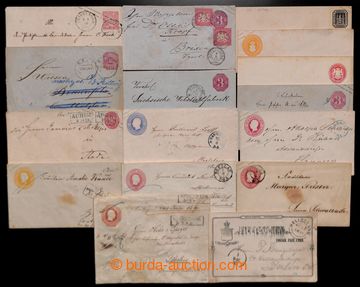 218480 - 1860-1878 16 postal stationery covers and postcards, various