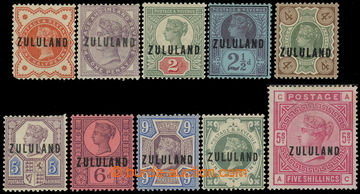 218486 - 1888 SG.1-11, stamps of England 1/2-5Sh, complete set withou
