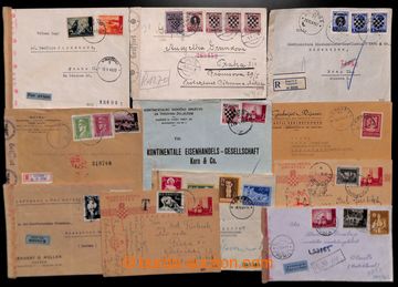 218521 - 1940-1945 [COLLECTIONS]  selection of 20 Reg and airmail let