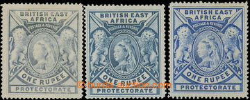 218677 - 1897-1903 SG.92, 92a, 92b, Victoria 1R grey-blue, dull blue 