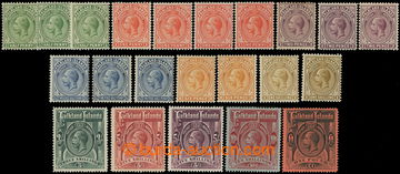 218721 - 1912-1920 SG.60-69, George V. ½P - £1, complete set 11 sta