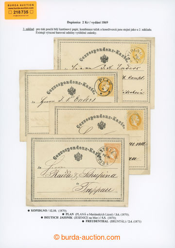 218735 - 1870-1871 Ferch.1, yellow 2 Kreuzer, the first issue 1869, c