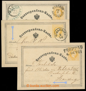 218738 - 1871 FORERUNNER OF PERFINS  Ferchenbauer. 3A, yellow 2 Kreuz