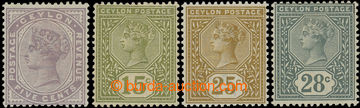 218744 - 1886 SG.195-199, Victoria 5C - 280C; complete set