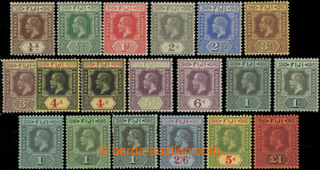 218764 - 1912-1923 SG.125-137, George V. ¼P - £1, selection of 19 s