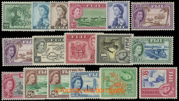 218765 - 1954-1959 SG.280-295, Elizabeth II. - Motives ½P - £1, com