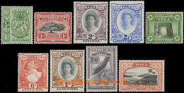 218780 - 1942-1949 SG.74-82, Motives and the Queen Salote ½P - 5Sh; 