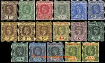 218789 - 912-1922 SG.46-57, George V. ¼P - 5Sh, selection of 17 stam