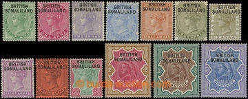 218856 - 1903 SG.1-13, overprint Victoria ½A - 5R, overprint BRITISH