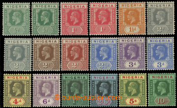 218881 - 1921-1932 SG.15-29, Jiří V. ½P - 10Sh, kompletní série,