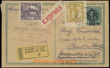 218930 - 1919 CDV1, Large Monogram - Charles 10/8h, sent in/at I. pos