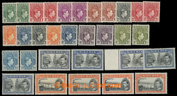 218996 - 1938-1951 SG.49-59, George VI. ½P - 5Sh, selection of 31 st