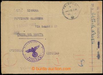 219036 - 1944 SS division PRINZ EUGEN / envelope sent by Italian memb