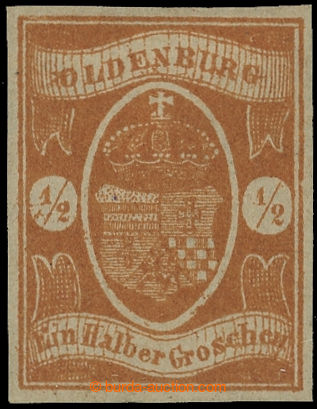 219146 - 1861 Mi.11, Coat of arms 1/Sgr brown-orange; nice piece with