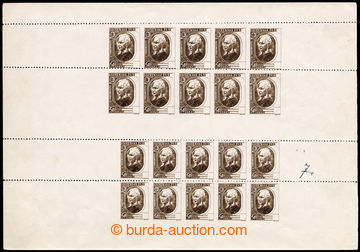 219275 - 1939 SLOVENSKO / ZT zkusmý tisk nepřijatého I. návrhu zn