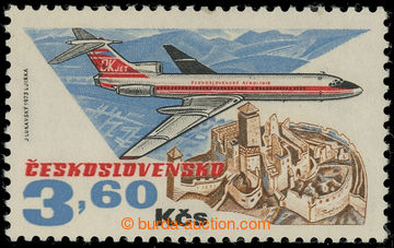 219490 - 1973 Pof.L79xb, 50 years Czechoslovak Airlines 3,60Kčs, pap