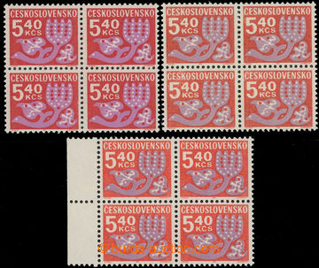 219516 - 1971 Pof.D102, D102ya, D102yb, Postage due stmp 5,40Kčs, co