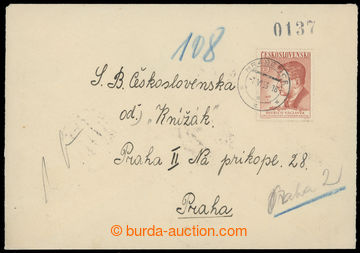 219569 - 1953 1. DEN / dopis vyplacený podle tarifu platného do 31.