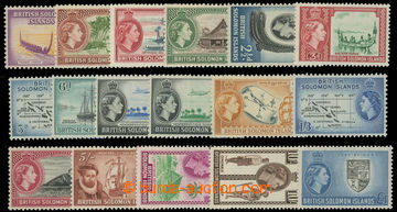 219585 - 1956 SG.82-96, Alžběta II. - Motivy ½P - £1; kompletní 
