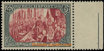 219623 - 1900 Mi.66III, REICHSPOST 5RM, type III with typical retouch