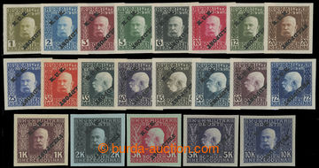 219703 - 1915 ANK.1-21, Franz Joseph I. 1h-10K, complete imperforated
