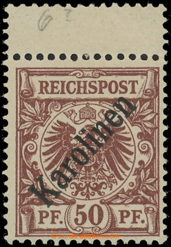 219936 - 1899 Mi.6I, Adler 50Pfg red-brown with overprint CAROLINE IS