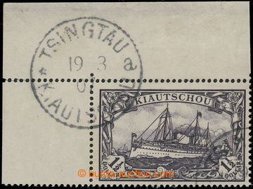 219943 - 1907 Mi.26A, Emperor´s Yacht $1½ black-violet, upper left 