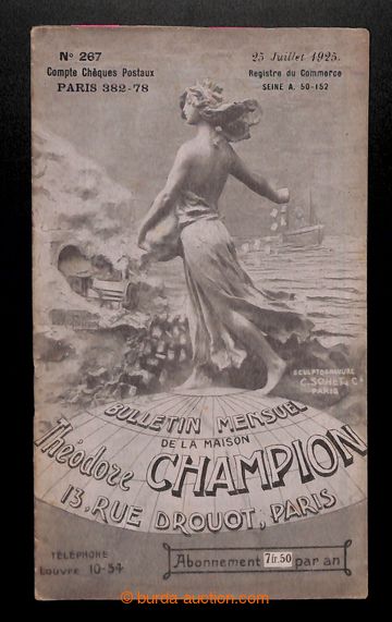 219988 - 1925 BULLETIN MENSUEL DE LA MAISON THÉODORE CHAMPION, PARIS