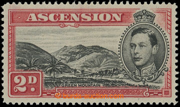 219993 - 1938-1953 SG.41c, Jiří VI. 2P černá / červená, MOUNTAI
