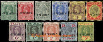 220003 - 1912 SG.78a-88s, Jiří V. 1/2P-5Sh; kompletní série SPECI