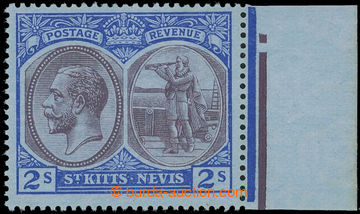 220016 - 1920 SG.33x, George V. 2Sh blue / violet with wmk SIDEWAYS R