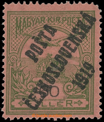 220064 -  Pof.94, 60f green / black, overprint type II.; blunt upper 