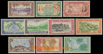 220121 - 1941-1961 SG.150-159, Motives ½P - 3Sh; complete set, mint 