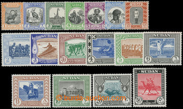 220138 - 1951 SG.123-139, Motives 1M - 50Pt; complete set, mint never