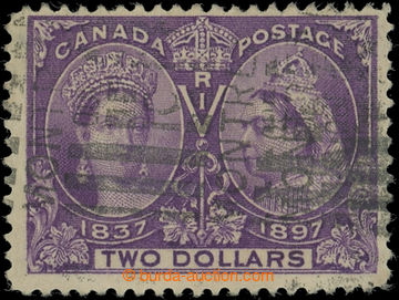 220210 - 1897 SG.137, Viktorie Jubilejní $2 tmavě fialová; bezvadn