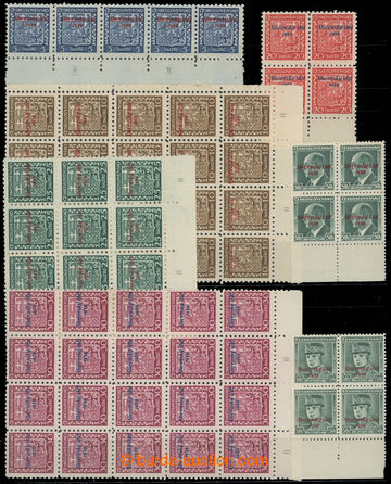 220279 - 1939 Sy.2-6, 8-9 ST, Coat of arms 5 - 30h, 50h Beneš and 50