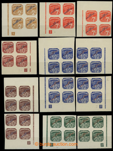 220301 - 1939 Sy.NV1, NV3, NV5, NV6-NV8, Newspaper stamps with overpr