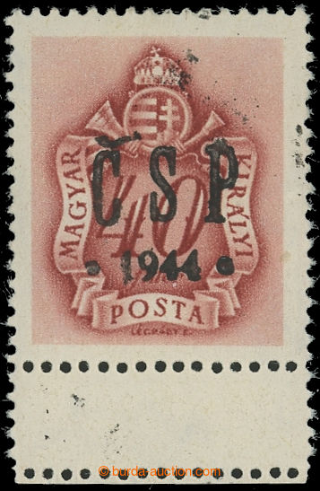 220348 - 1944 CHUSTSKÝ PŘETISK / Pof.RV211, Majer C38, přetisková