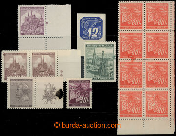 220373 - 1939-1941 Pof.24, 30, 34, 43, 55, 63, NV6, tiskové vady, se