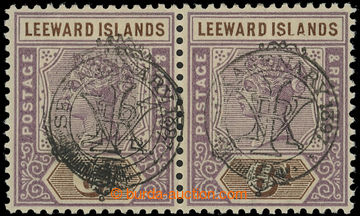 220539 - 1897 SG.13a+13, Victoria 6P dark violet, horizontal pair wit