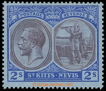 220541 - 1920 SG.32x, Jiří V. 2Sh tmavě fialová / modrá, průsvi
