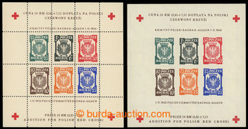 220559 - 1945 CAMP POST / DACHAU  miniature sheet, Fischer Bl.1A+B - 
