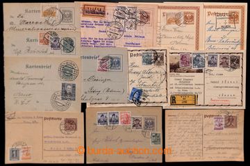 220660 - 1920-1938 selection of 13 p.stat addressed to Czechoslovakia