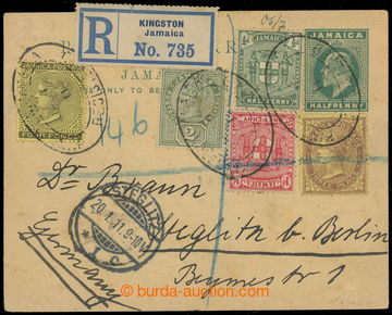 220721 - 1911 Reg postal stationery Edward VII. ½P to Germany, with 