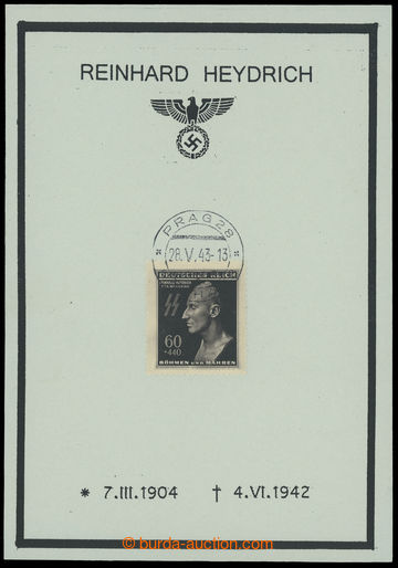 220758 - 1943 1. anniv of death Heydrich - small/rare commemorative s