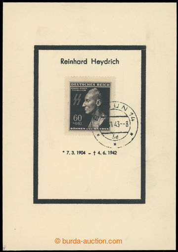 220759 - 1943 1. anniv of death Heydrich - small/rare commemorative s