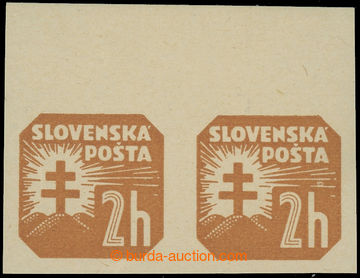 220889 - 1939 Sy.NV10x, Znak (I) 2h žlutohnědá bez průsvitky, vod